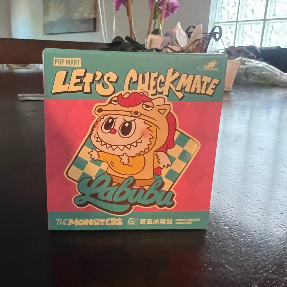 Pop Mart Labubu Let's Checkmate Figure Fridge magnet
